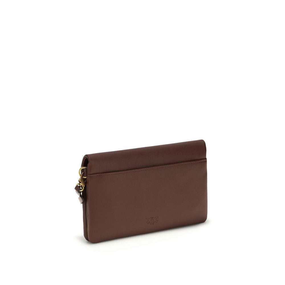 PINKO Purple Calf Leather Bos Taurus Shoulder Bag PINKO