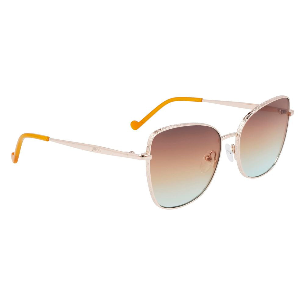 Liu Jo Gold Metal Sunglasses Liu Jo