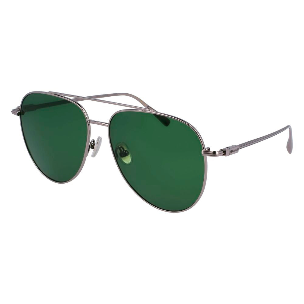 Ferragamo Gray Metal Sunglasses Ferragamo
