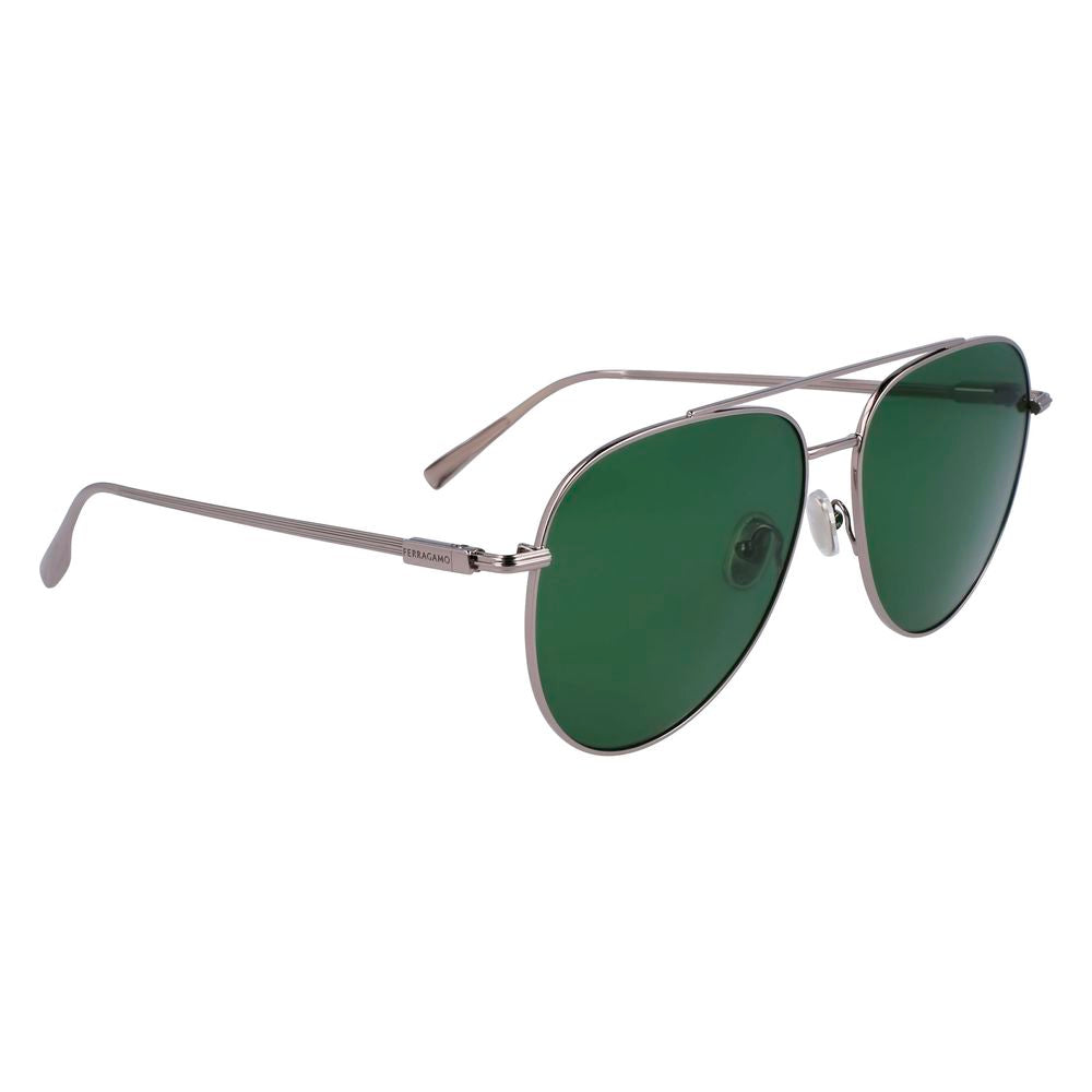 Ferragamo Gray Metal Sunglasses Ferragamo