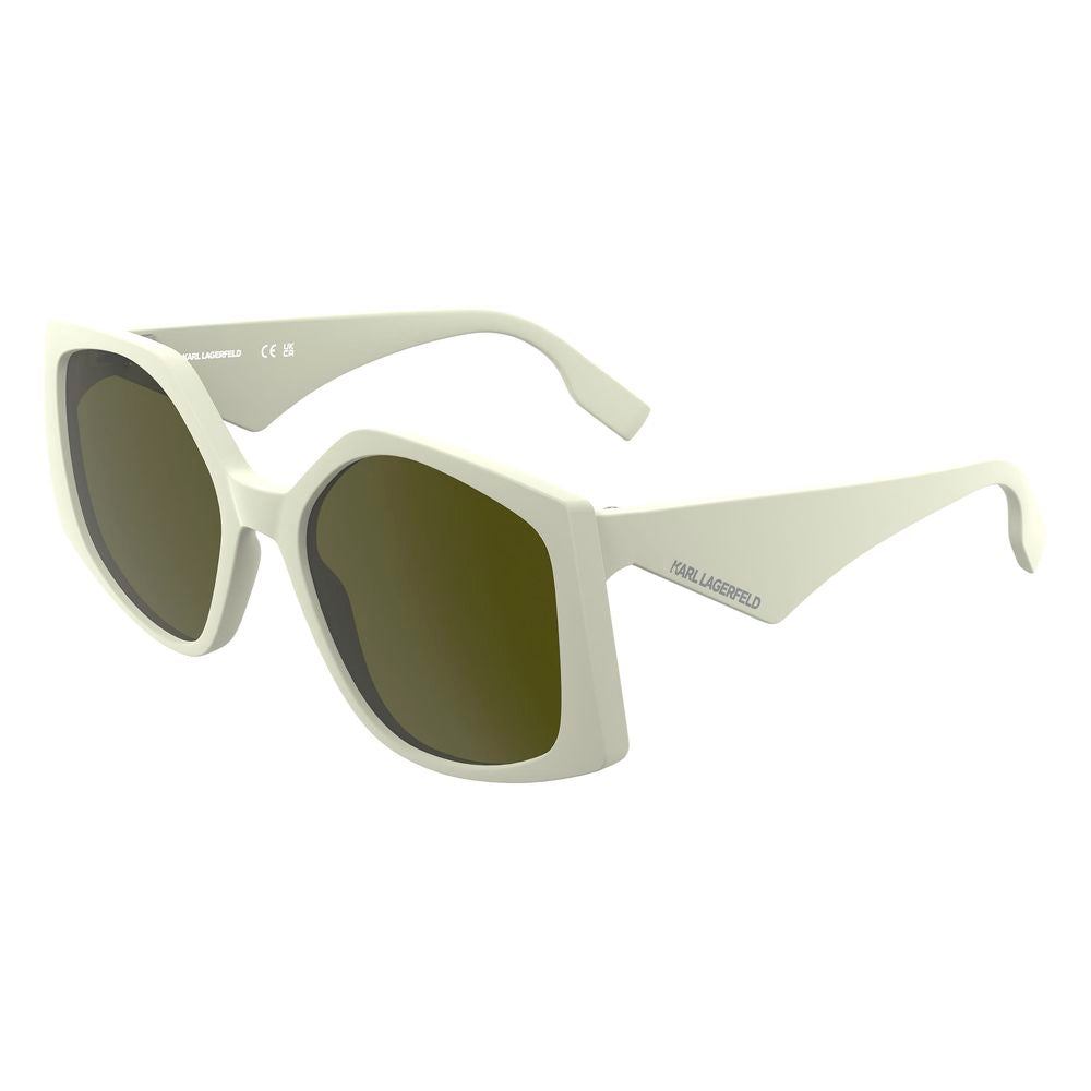 Karl Lagerfeld White Injected Sunglasses Karl Lagerfeld