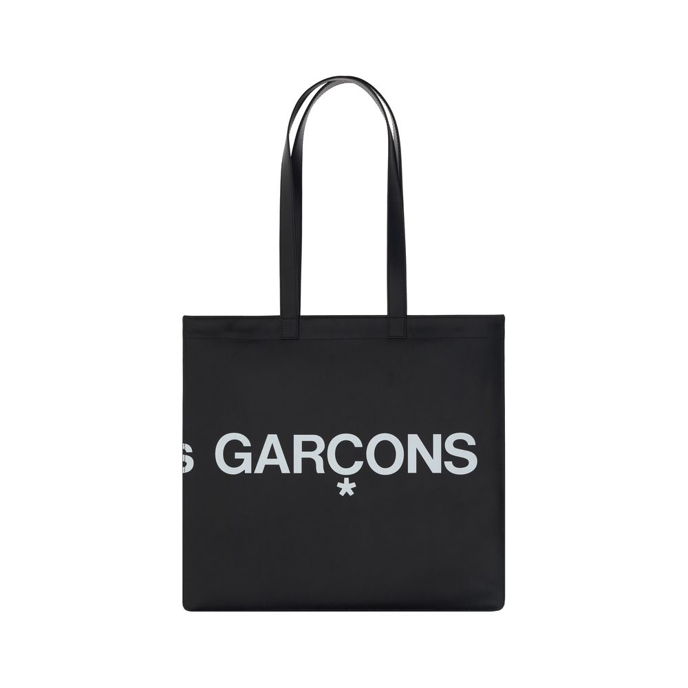 Comme Des Garçons Black Calf Leather Bos Taurus Shoulder Bag