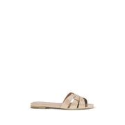 Saint Laurent Multicolor Calf Leather Bos Taurus Flat Sandals