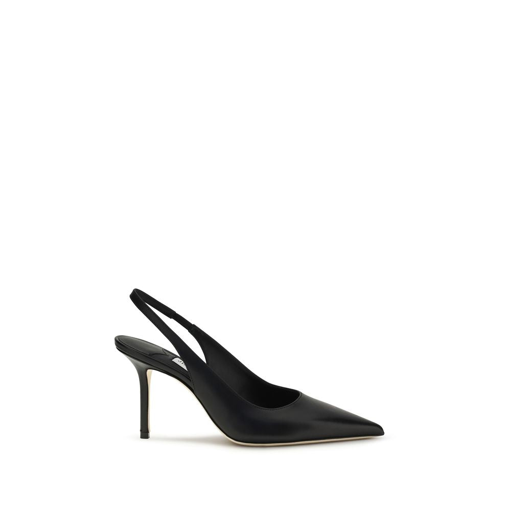 Jimmy Choo Black Calf Leather Bos Taurus Platform Pumps Jimmy Choo