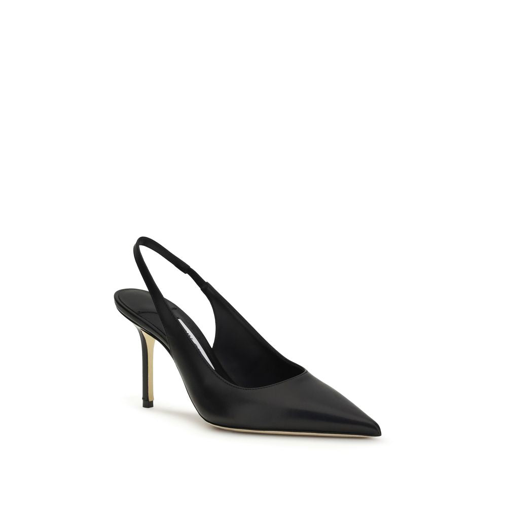 Jimmy Choo Black Calf Leather Bos Taurus Platform Pumps Jimmy Choo