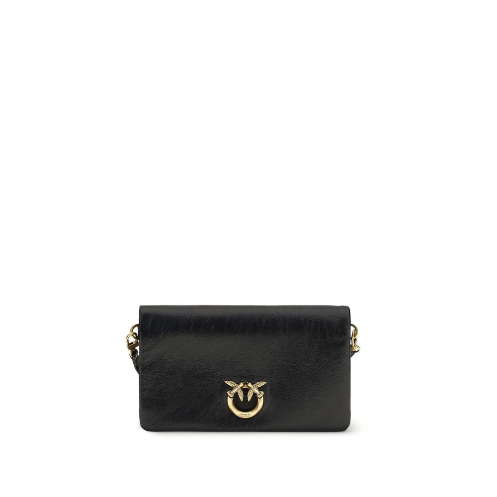 PINKO Black Goatskin Shoulder Bag PINKO