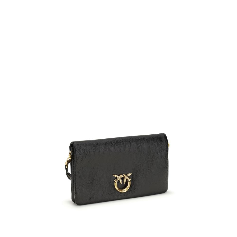 PINKO Black Goatskin Shoulder Bag PINKO