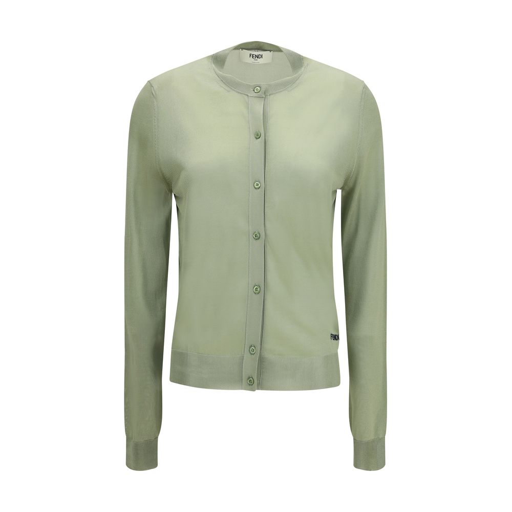 Fendi Bicolor Viscose Cardigan Fendi Main image