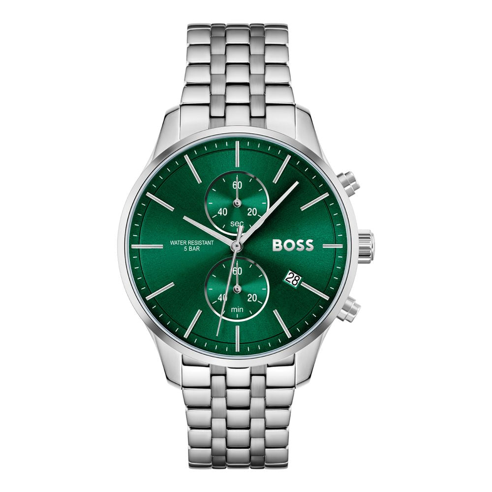 Hugo Boss Gray Stainless Steel Dress Watch Hugo Boss