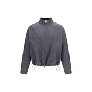 Fendi Blue Linen Denim Jacket