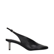 Jil Sander Black Leather High Heel Pumps