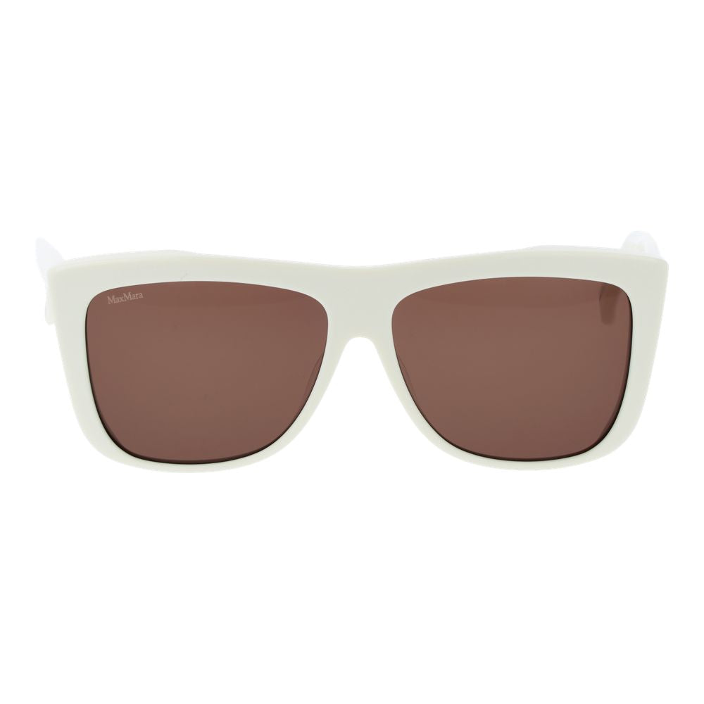 Max Mara White Acetate Sunglasses Max Mara