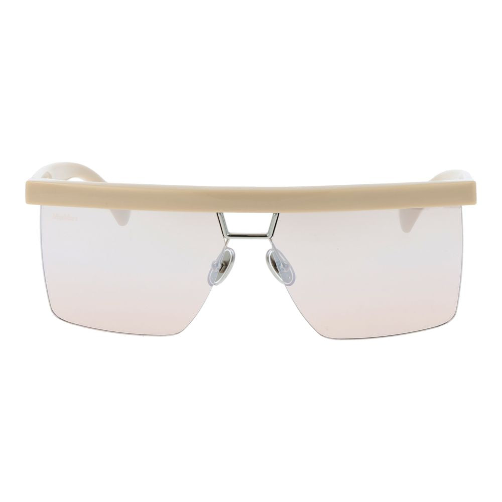 Max Mara Beige Plastic Sunglasses Max Mara