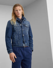 Brunello Cucinelli Gray Cotton Denim Jacket