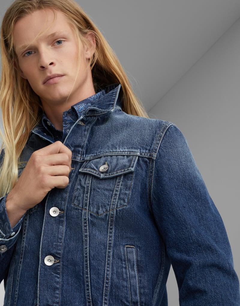 Brunello Cucinelli Gray Cotton Denim Jacket