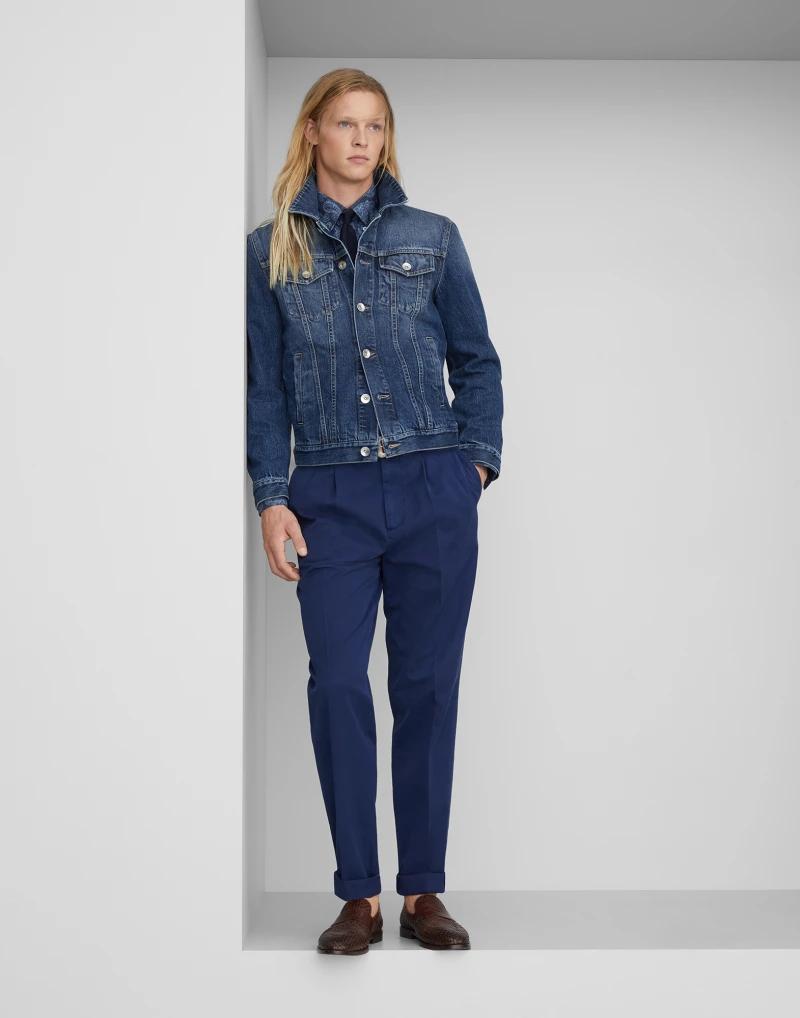 Brunello Cucinelli Gray Cotton Denim Jacket