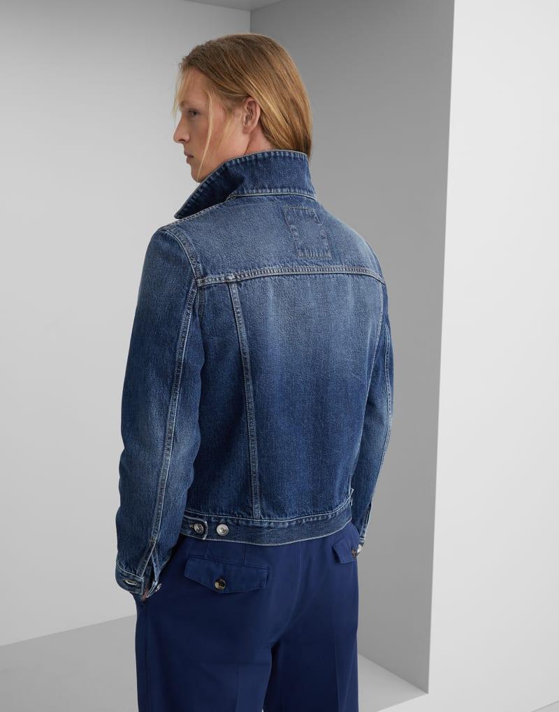 Brunello Cucinelli Gray Cotton Denim Jacket