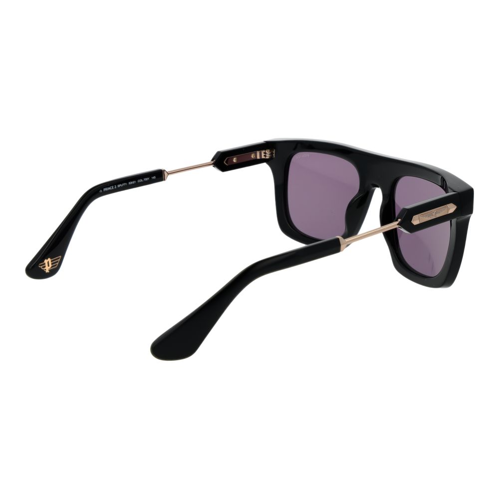 Police Men's Rectangle Sunglasses – Black Cellulose Acetate