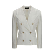 Dolce & Gabbana White Cotton Blazer