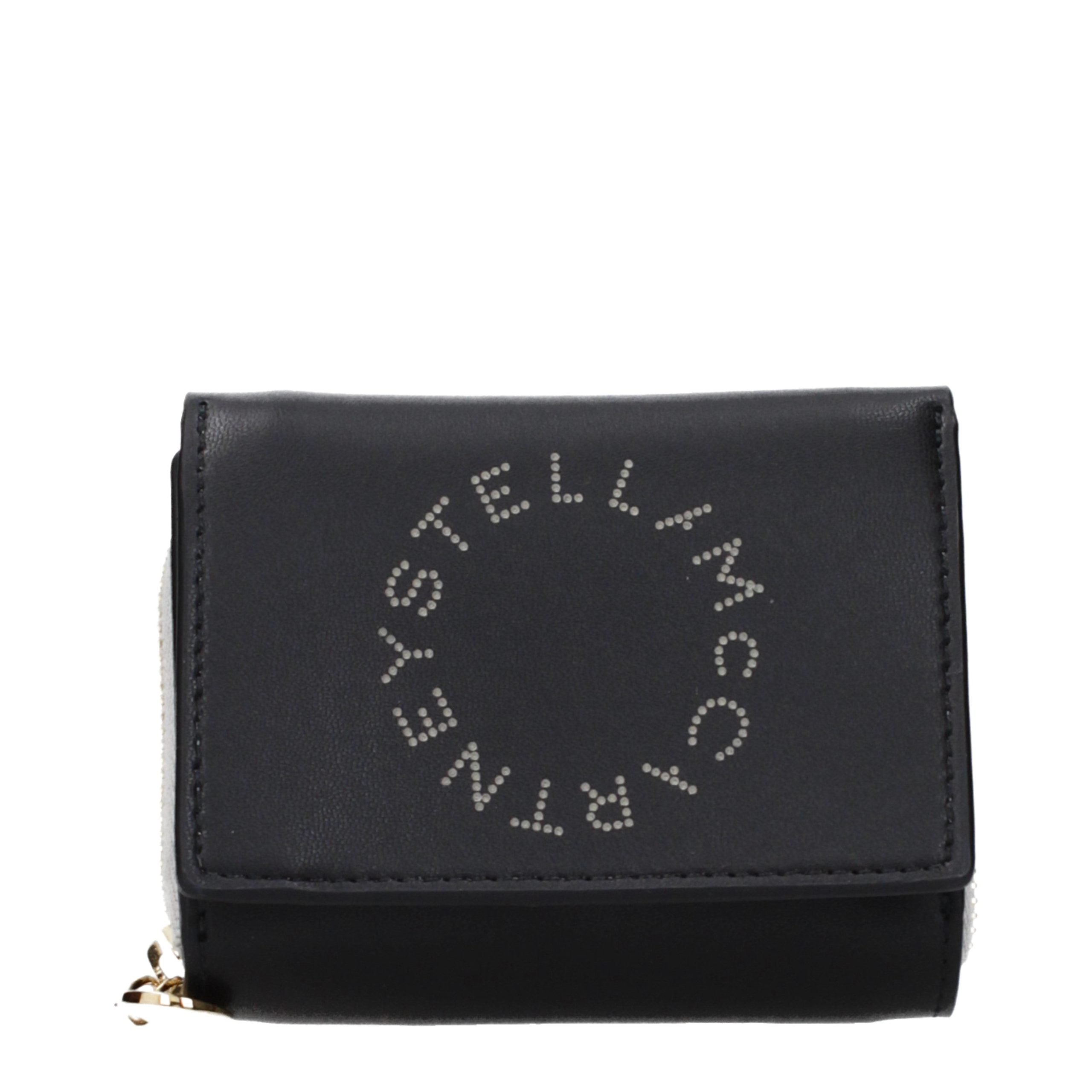 Stella McCartney Black Leather Wallet for Women