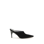 Balenciaga Black Suede Leather Mules