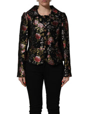 Dolce & Gabbana Multicolor Floral Brocade Blazer Jacket for Women