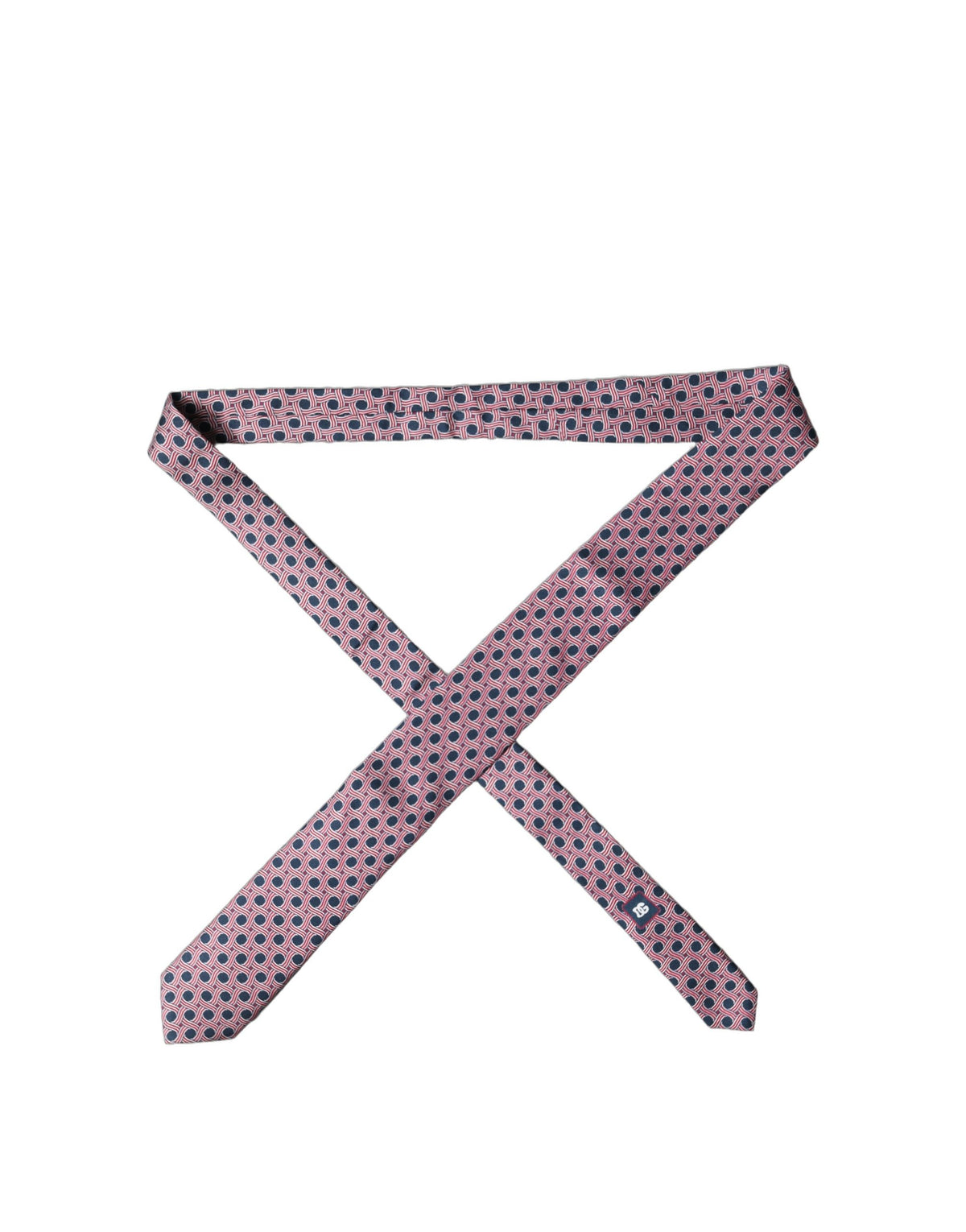 Dolce & Gabbana Multicolor Patterned Silk Adjustable Men Tied Necktie Tie