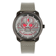 Police Gray Leather Dress Watch