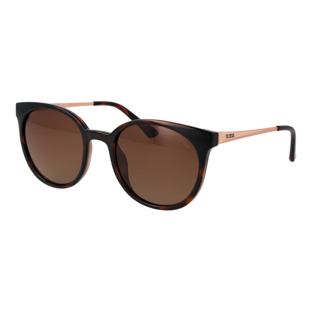 Guess Women's Oval Sunglasses – Brown Plastic
