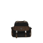 Prada Brown Recycled Polyamide Shoulder Bag