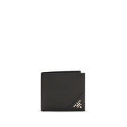 Prada Black Calf Leather Bos Taurus Wallet
