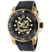 Gucci Black Rubber Sport Watch