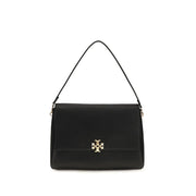 Tory Burch Black Calf Leather Bos Taurus Shoulder Bag