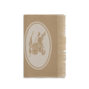 Burberry Beige Wool Oves Aries Scarf