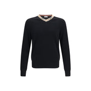 Burberry Black Wool Oves Aries Sweatshirt