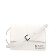 Karl Lagerfeld White Polyethylene Crossbody Bag