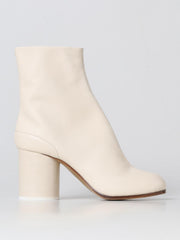 Maison Margiela White Leather Ankle Boots