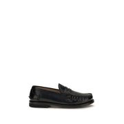 Premiata Black Calf Leather Bos Taurus Slip-On Loafers