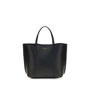 Tory Burch Black Calf Leather Bos Taurus Handbag