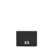 Ganni Black Recycled Polyester Wallet