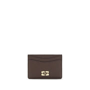 Ganni Brown Recycled Polyester Wallet