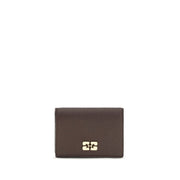 Ganni Brown Recycled Polyester Wallet