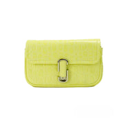 Marc Jacobs The Mini Shoulder Bag Yellow Embossed Leather Crossbody Bag