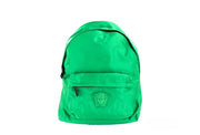 Versace Large Bright Green Nylon Fabric Medusa Shoulder Backpack Bookbag