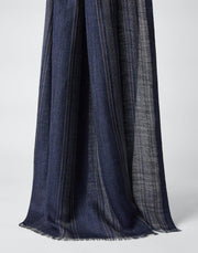 Brunello Cucinelli Blue Silk Scarf