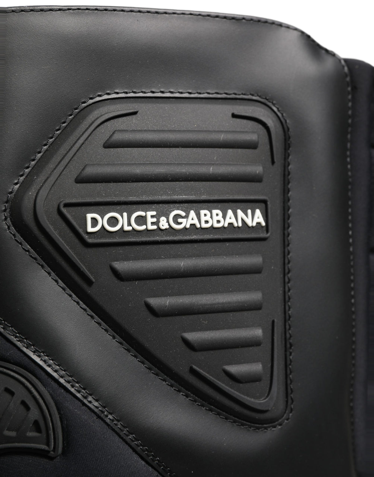 Dolce & Gabbana Black Leather Biker Mid Calf Men Boots Shoes
