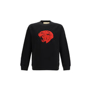 Valentino Garavani Black Cotton Sweatshirt for Men