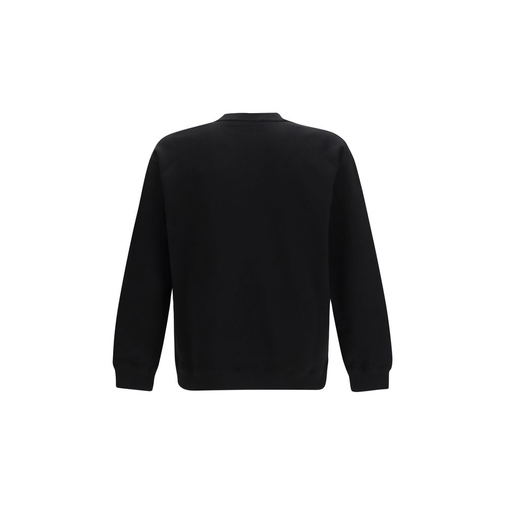 Valentino Garavani Black Cotton Sweatshirt for Men
