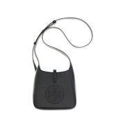 Tory Burch Black Calf Leather Bos Taurus Shoulder Bag