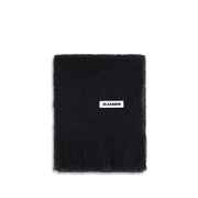 Jil Sander Black Wool Oves Aries Scarf